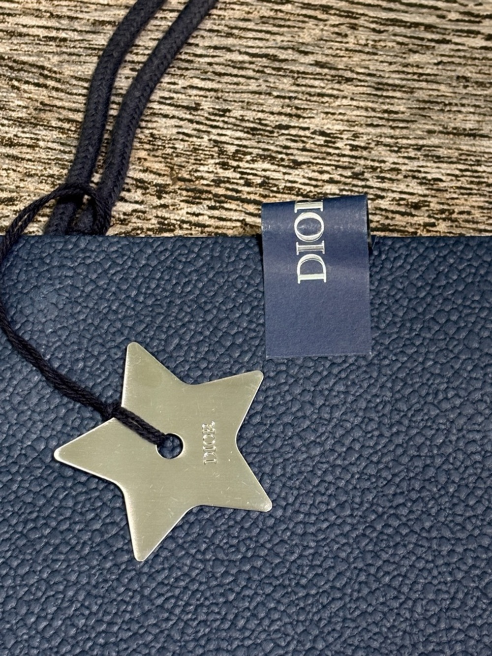 Dior 2pcs Dior 🌟 Star Charm w/ Navy Blue GIFT Paper Bag/Size W 15.5”X 18”H - Picture 7 of 10